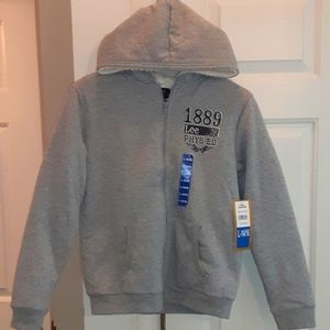 Lee Zip Up Hooded Sweatshirt Size (L 14/16)